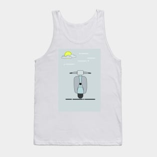 Vintage motorcycle design Tank Top